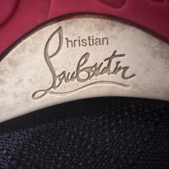 Christian Louboutin Studded Red and Cream Sole - Picture 5 of 6